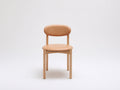 Silla de comedor madera y cuero sintético 48x52x80 cm - Marrón claro - Estilo escandinavo