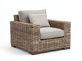 Sillones de ratán ratán natural 92x84x82 cm - Marrón-Beige - Diseño contemporáneo