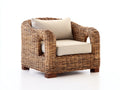 Sillones de ratán ratán natural 88x82x80 cm - Marrón-Beige - Diseño artesanal