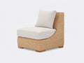 Sillones de ratán para jardín 85x86x76 cm - marrón claro-beige - estilo moderno sin reposabrazos