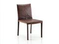 Sillas de comedor polipiel 46x58x90 cm - marrón oscuro - diseño contemporáneo